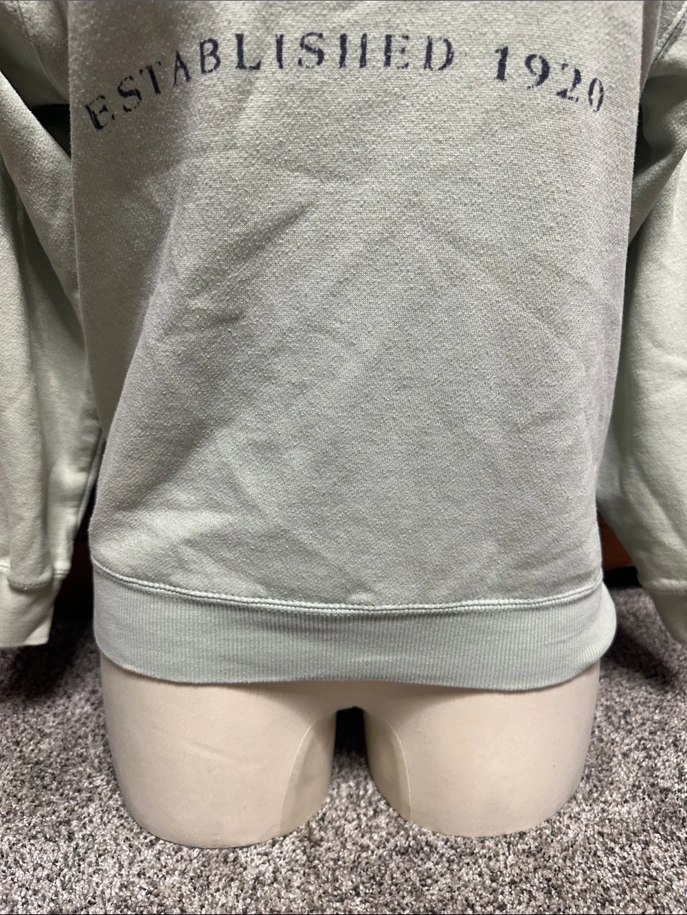Panama City Beach Light Sage Crewneck Sweatshirt with Navy Print - Picture 4 of 6